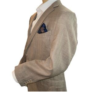 Ermenegildo Zegna Mila Jacket Su Misura Size 50 R Blazer Color Cream Cafe